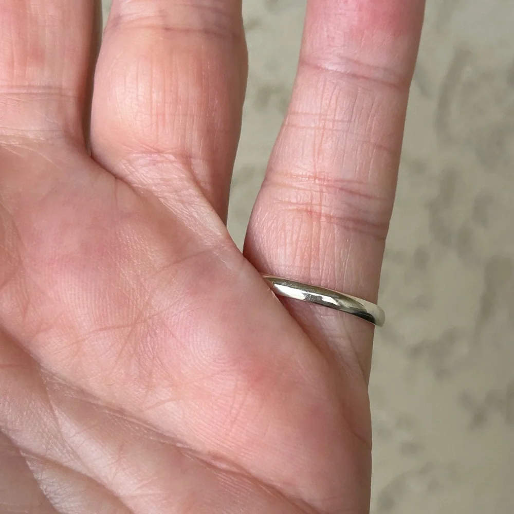 925 Sterling Silver Hand-Crafted Sun and Moon Ring
